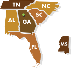 We're licensed to provide service for the southeast.